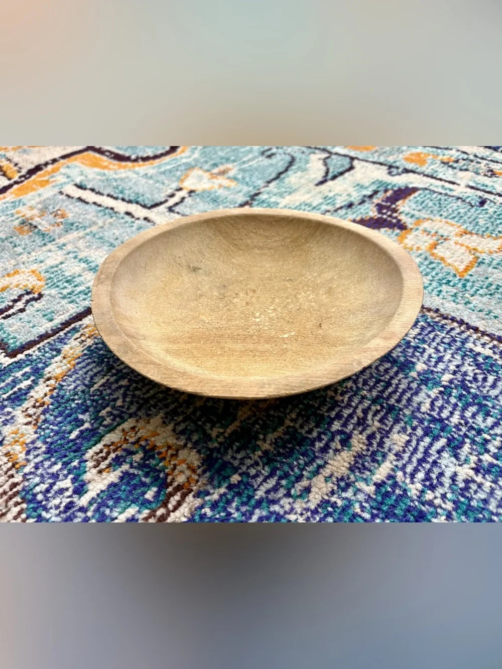 Handcrafted Rustic Wooden Bowl